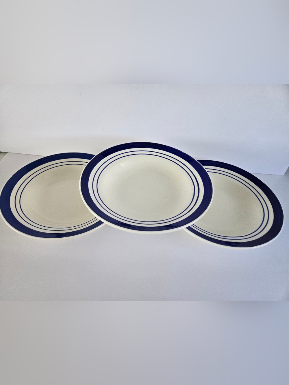 China Cobalt Blue Bowl Vtg Lot